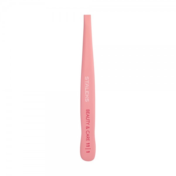 Pinzette per sopracciglia BEAUTY & CARE 11 TYPE 1 (largo dritto) - colore rosa Staleks 5,50 €