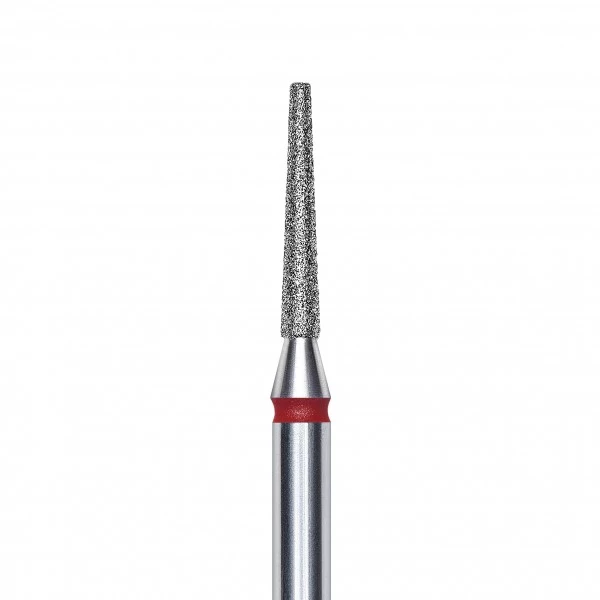 Punta diamantata Tronco, rosso, diametro 1.6 mm - lunghezza punta 10 mm Staleks 3,50 €