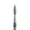 Punta diamantata Fiamma Appuntita, DUO rosso blu, diametro 2.1 mm - lunghezza punta 8 mm Staleks 6,50 €