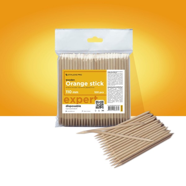 Bastoncino d'arancio STALEKS PRO per manicure, legno 110 mm (100pz) Staleks 2,00 €