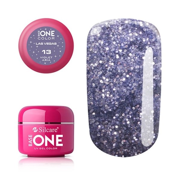 Color Gel - Glitter Las Vegas - Nr 13 - Violet Aria Silcare 3,49 €