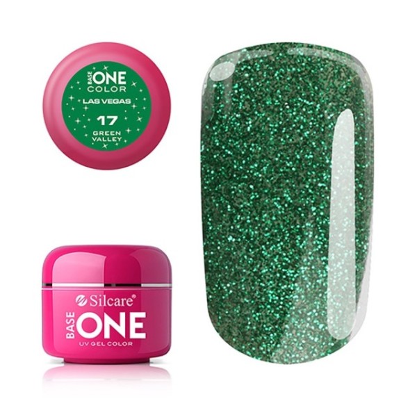 Color Gel - Glitter Las Vegas - Nr 17 - Green Valley Silcare 3,49 €