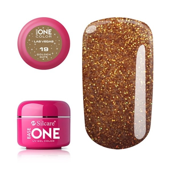 Color Gel - Glitter Las Vegas - Nr 19 - Golden Gate Silcare 3,49 €