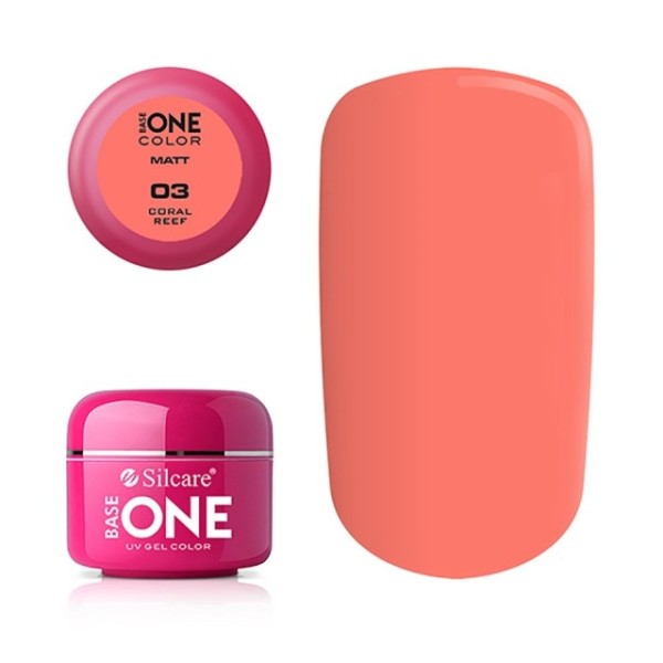 Color Gel - Opaco Matt - Nr 03 - Coral Reef Silcare 3,49 €