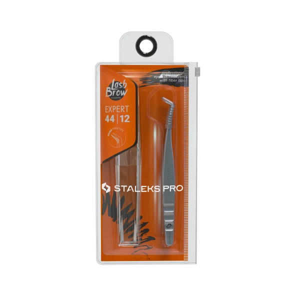 Pinzetta Professionale Per Ciglia Con Nano-Nodi EXPERT 44 TYPE 12 (Forma A L, 65') Staleks 15,80 €