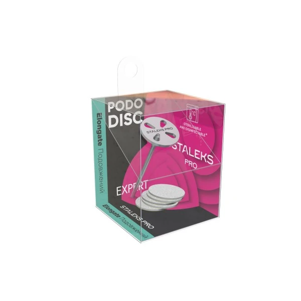 Set base allungato PODODISC misura S (15 mm) con 5 pezzi lima monouso - Grana 180 Staleks 12,50 €