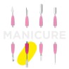 Parte operativa della spatola Combo UNIQ 18 pusher piatto dritto Staleks 3,80 €