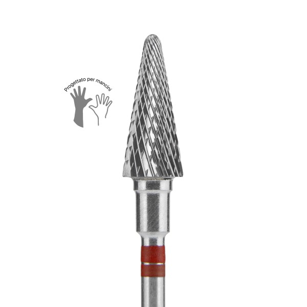 Punta Carbide Cono (Per Mancini), Rosso, Diametro 6 Mm / Parte Lavorante 14 Mm Staleks 19,00 €