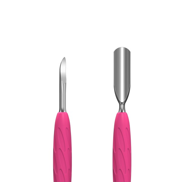 Spatola per manicure con manico in silicone Gummy UNIQ 10 TYPE 6 (punta larga arrotondata e uncino per la pulizia) Staleks 7,...