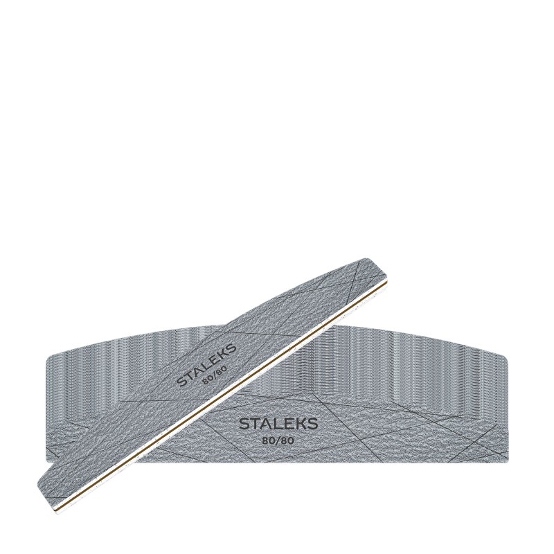 STALEKS SMART 40 Lima minerale per unghie mezzaluna grana 80 80 25 pz