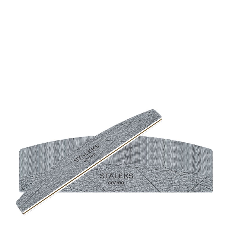STALEKS SMART 40 Lima minerale per unghie mezzaluna grana 80 100 25 pz
